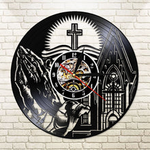 Load image into Gallery viewer, Light Of Christ Custom LP Clock
