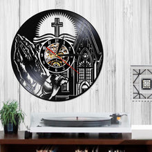 Load image into Gallery viewer, Light Of Christ Custom LP Clock
