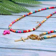 Load image into Gallery viewer, Connected to the Cross Bohemian Fashion Necklace
