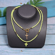 Load image into Gallery viewer, Connected to the Cross Bohemian Fashion Necklace
