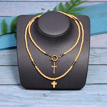 Load image into Gallery viewer, Connected to the Cross Bohemian Fashion Necklace
