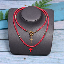 Load image into Gallery viewer, Connected to the Cross Bohemian Fashion Necklace
