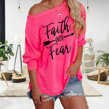 Load image into Gallery viewer, Faith Over Fear Fashion Long-sleeve
