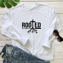 Load image into Gallery viewer, Rooted in Christ Tree of Life Sweatshirt
