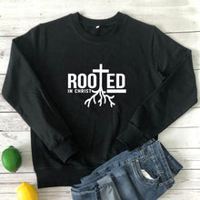 Load image into Gallery viewer, Rooted in Christ Tree of Life Sweatshirt
