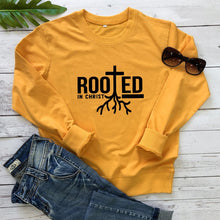 Load image into Gallery viewer, Rooted in Christ Tree of Life Sweatshirt
