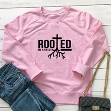 Load image into Gallery viewer, Rooted in Christ Tree of Life Sweatshirt
