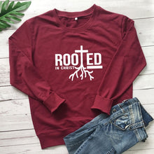 Load image into Gallery viewer, Rooted in Christ Tree of Life Sweatshirt
