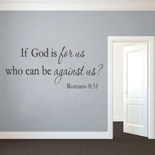 Load image into Gallery viewer, If God is For Us Romans 8:31 Wall Vinyl
