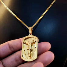 Load image into Gallery viewer, 18K Gold Plated or Stainless Steel Padre Nuestro Jewelry Set
