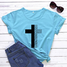 Load image into Gallery viewer, &quot;All Things&quot; Possibilities with Christ (Truth) Tshirt
