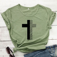 Load image into Gallery viewer, &quot;All Things&quot; Possibilities with Christ (Truth) Tshirt
