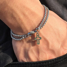 Load image into Gallery viewer, Dangle Cross Stainless Steel Fashion Bracelet
