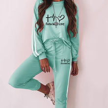 Load image into Gallery viewer, Faith Hope Love Classic Tracksuit
