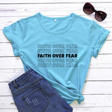 Load image into Gallery viewer, Faith Over Fear Thank You Come Again Tshirt
