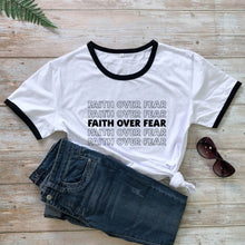 Load image into Gallery viewer, Faith Over Fear Thank You Come Again Tshirt
