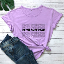 Load image into Gallery viewer, Faith Over Fear Thank You Come Again Tshirt
