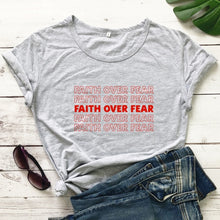 Load image into Gallery viewer, Faith Over Fear Thank You Come Again Tshirt
