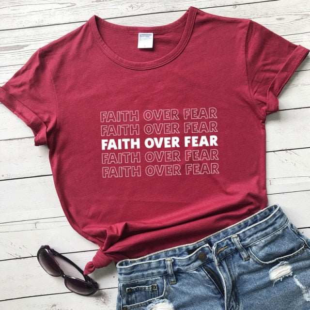 Faith Over Fear Thank You Come Again Tshirt