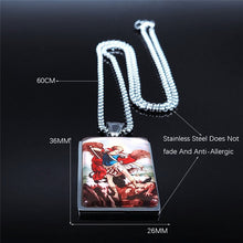 Load image into Gallery viewer, Saint Michael Storybook Stainless Steel Chain Necklace
