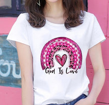 Load image into Gallery viewer, God is Love Rainbow Covenant Tshirt
