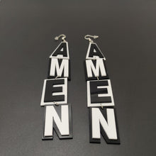 Load image into Gallery viewer, Amen, And So It Is Bold After-Prayer Earrings
