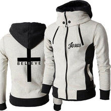 Load image into Gallery viewer, Lined Comfort Believe Jesus Ski Jacket Windbreaker
