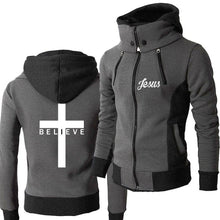 Load image into Gallery viewer, Lined Comfort Believe Jesus Ski Jacket Windbreaker
