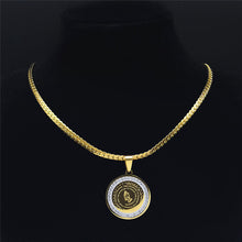 Load image into Gallery viewer, Stainless 14K Plated Prayer for the Serenity, Courage, Wisdom to Make a Difference Choker
