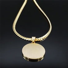 Load image into Gallery viewer, Stainless 14K Plated Prayer for the Serenity, Courage, Wisdom to Make a Difference Choker
