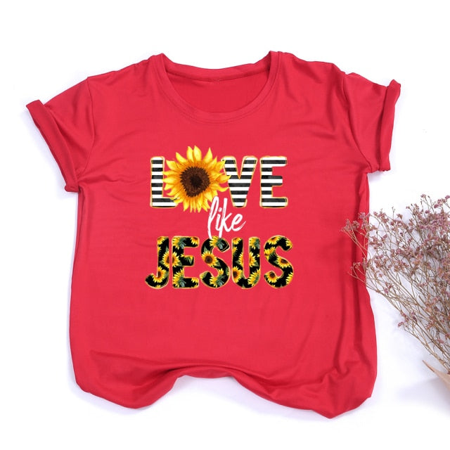 Jesus' Love Sunflower Tshirt