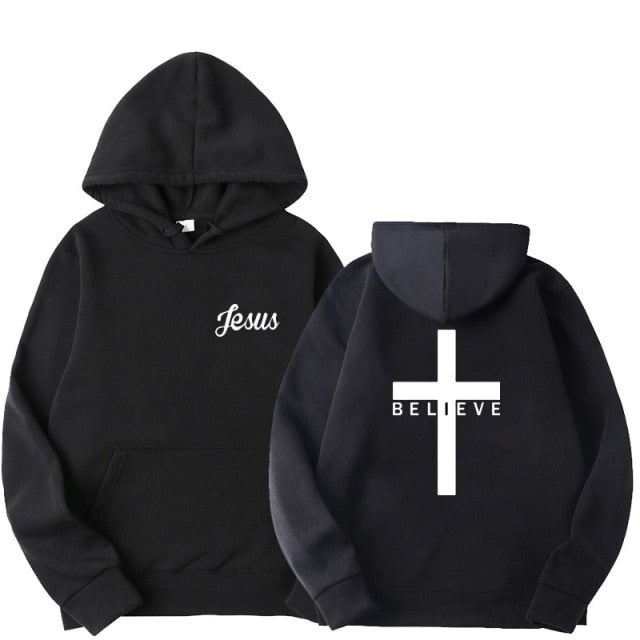 Believe in Jesus Men's Hoodie