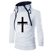 Load image into Gallery viewer, Believe in Christ Ski Bodywarmer Hoodie
