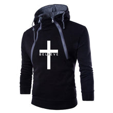 Load image into Gallery viewer, Believe in Christ Ski Bodywarmer Hoodie
