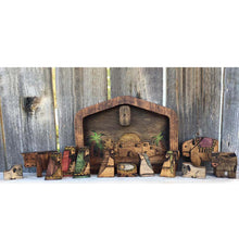 Load image into Gallery viewer, Coffee Table Top Wood Nativity Set
