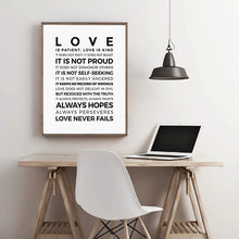 Load image into Gallery viewer, Love is....Not Proud Canvas Cloth Poster
