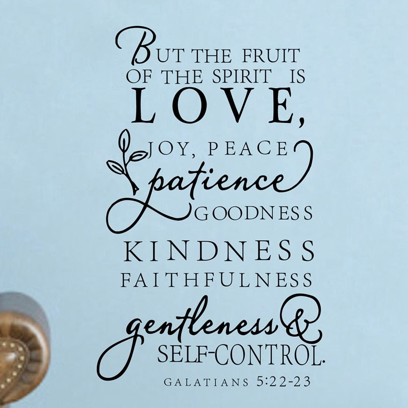 Galatians Love 5:22-23 Wall Vinyl