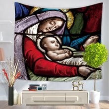 Load image into Gallery viewer, Mary&#39;s Blessing Vivid Wall Tapestry/Sofa Cover
