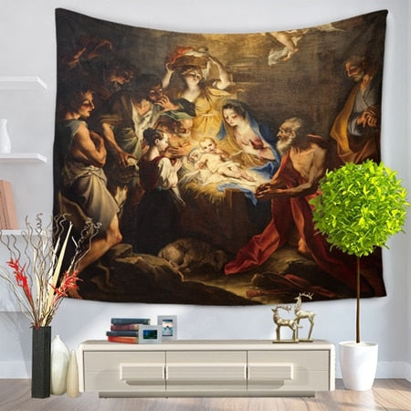 Birth of A King Vivid Wall Tapestry/Sofa Cover